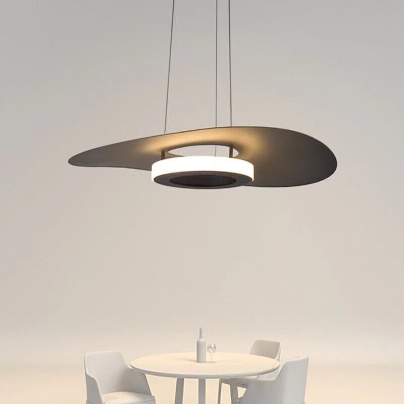 NovaLume Aluminum LED Pendant Lamp — Round Clear Glass Shades