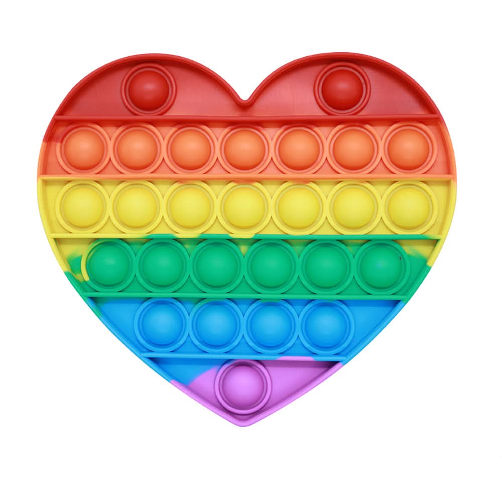 CalmWave Anti-Stress Ball — Pocket-Sized Push Pop Bubble Fidget, Rainbow