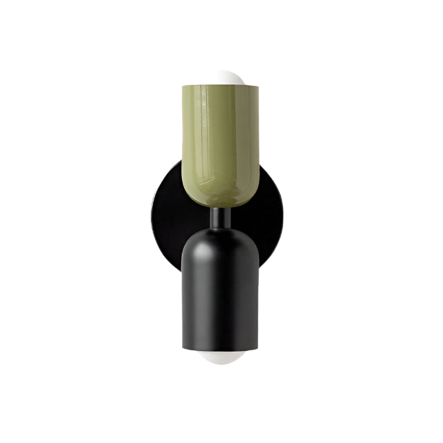 Lámpara de pared LED doble ajustable — Crema, rosa y verde