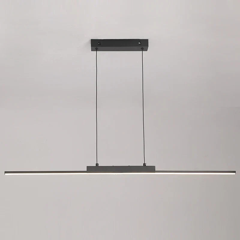 Modern Linear Dining Pendant Light | Minimalist LED Chandelier for Kitchen & Living Spaces | Wildoxy