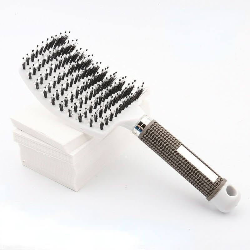Enchanted Glide Detangler Hairbrush — Reduced Pull Design for Painless Detangling and Silky Shine