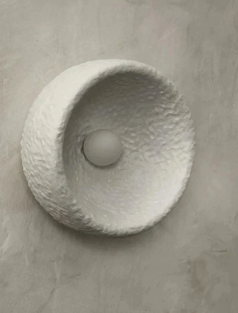 Aurelo Resin Wall Lamp Series — Built-In LED Lighting, Single Module