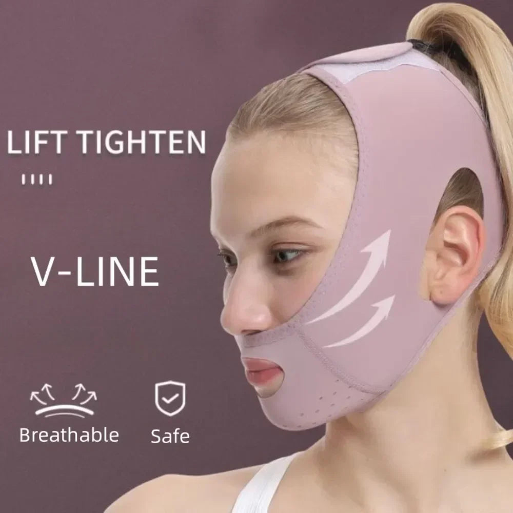 V-Line-gezichtsliftband - verstelbaar, verstevigt de kaaklijn