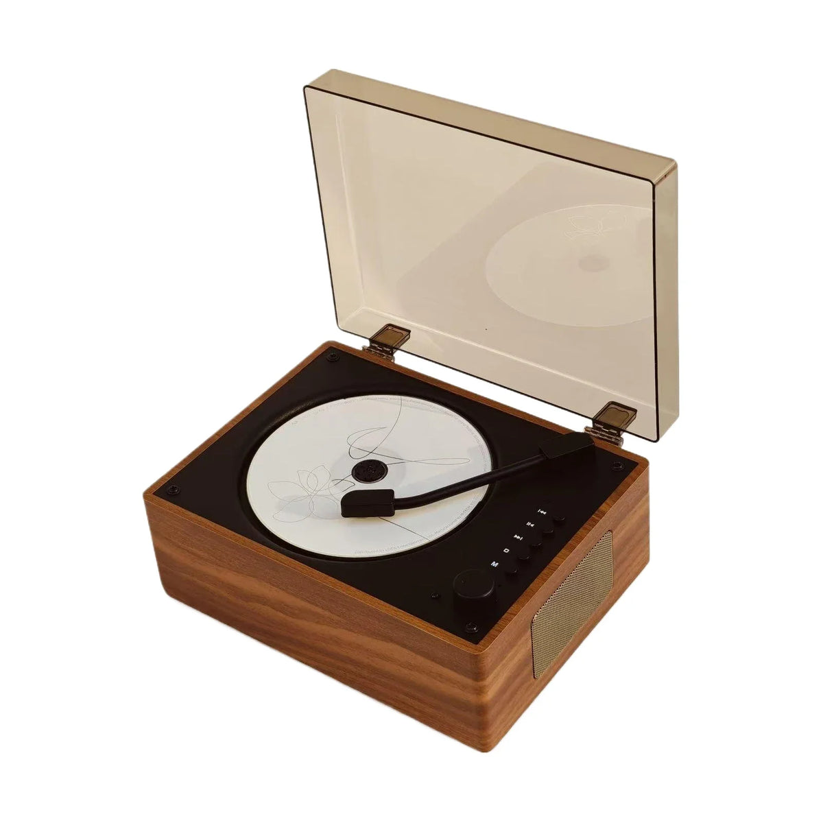 Odtwarzacz CD w stylu retro — Bluetooth 5.1, USB, AUX, akumulator