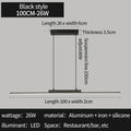 Modern Linear Dining Pendant Light | Minimalist LED Chandelier for Kitchen & Living Spaces | Wildoxy