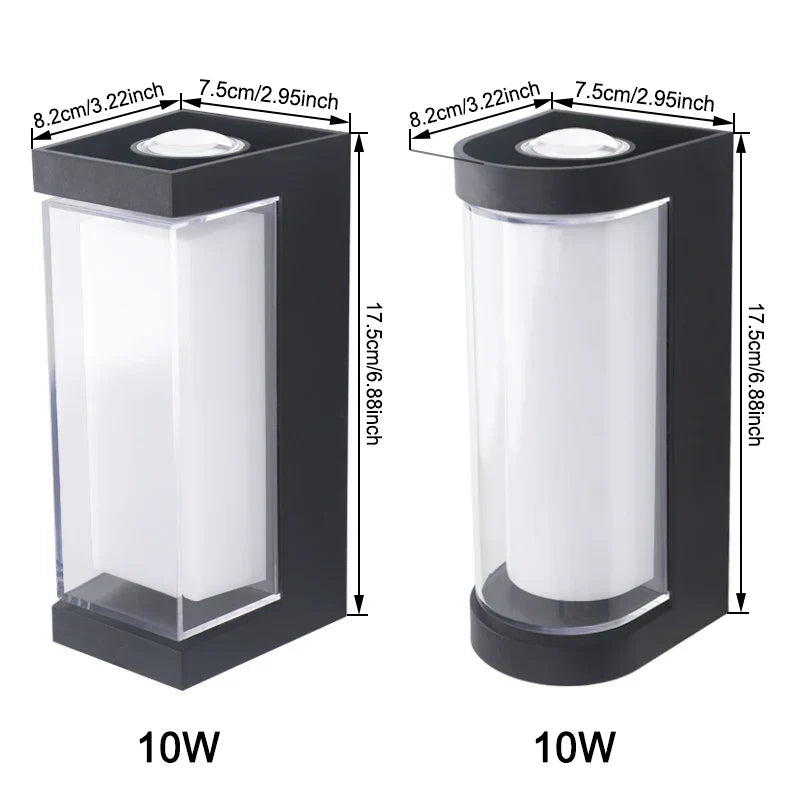 Modern LED Wall Light | Waterproof Up & Down Outdoor Sconce | Wildoxy