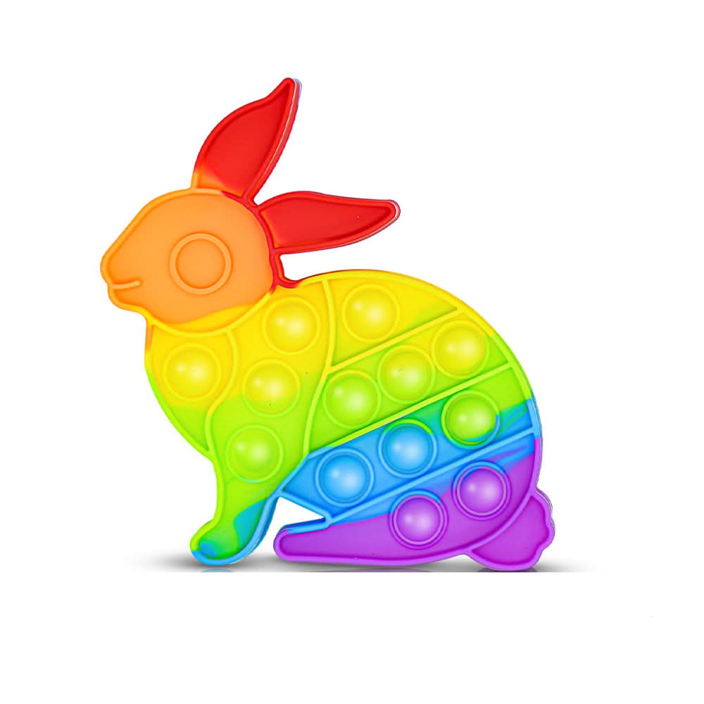 CalmWave Anti-Stress Ball — Pocket-Sized Push Pop Bubble Fidget, Rainbow