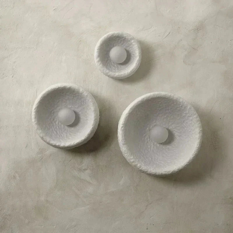 Aurelo Resin Wall Lamp Series — Built-In LED Lighting, Single Module