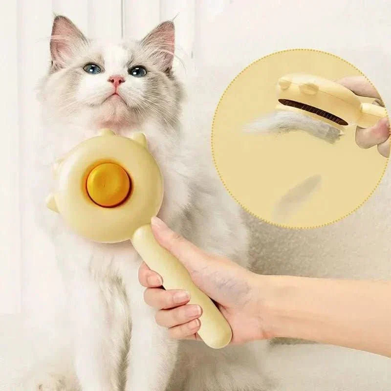 AuroraGrom Ergonomic Grooming and Massaging Brush — Dogs and Cats