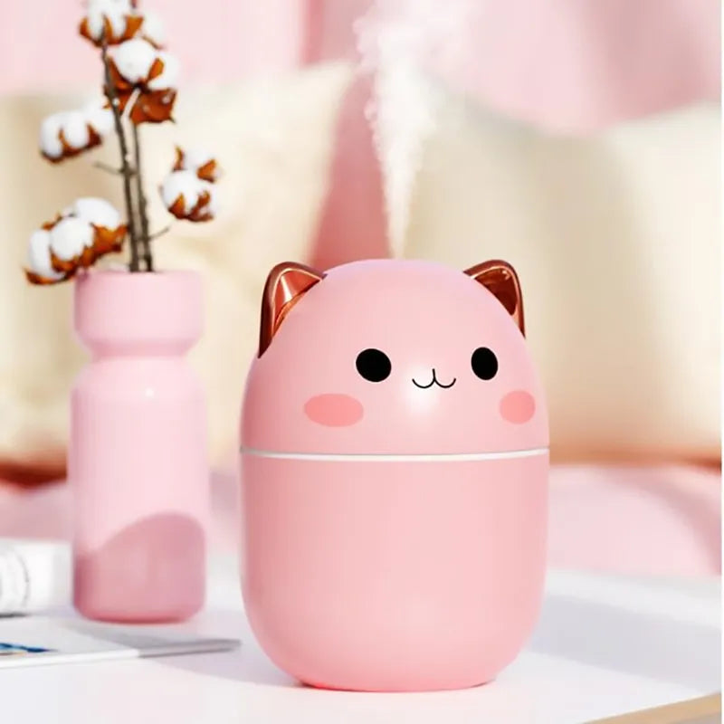 Umidificator pentru pisici — Ceață de 250ml, lumină de veghe LED