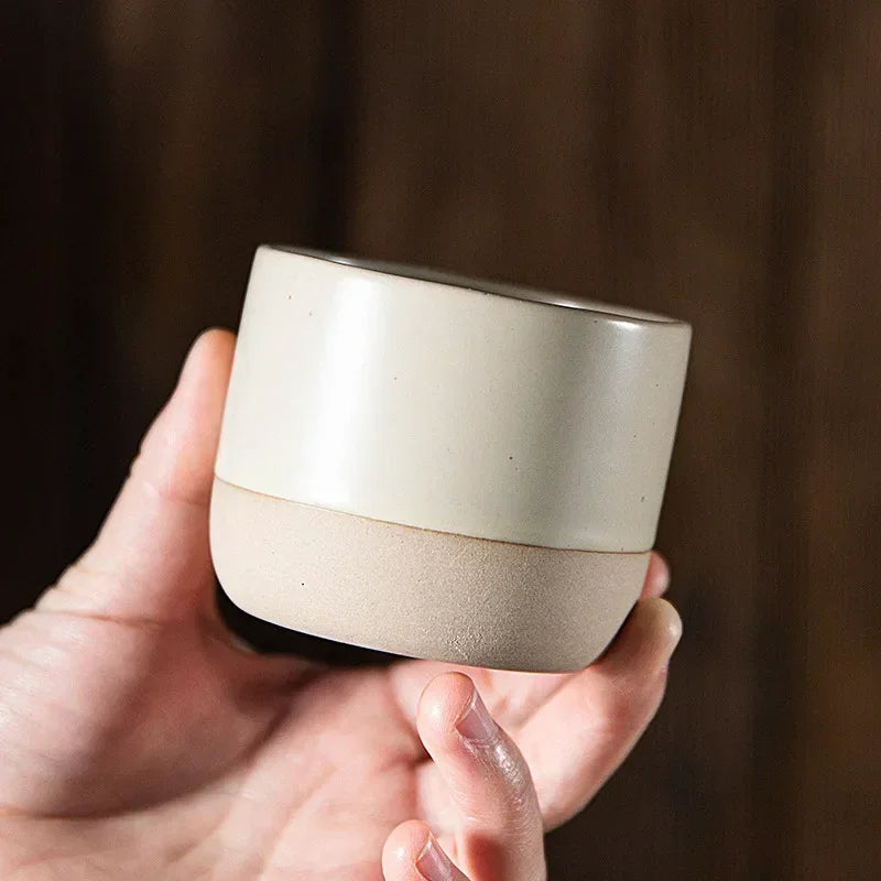 Käsintehty japanilainen wabi-sabi-keraaminen kuppi — 100ml, 180ml, 230ml