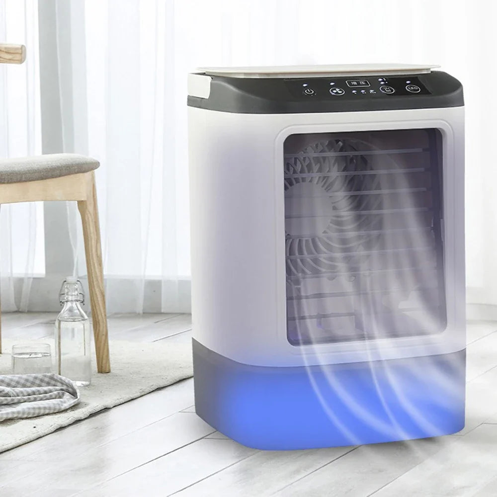 Kannettava 900 ml:n ilmanviilennin — sumutustoiminto, LED-valo, 3 asetusta