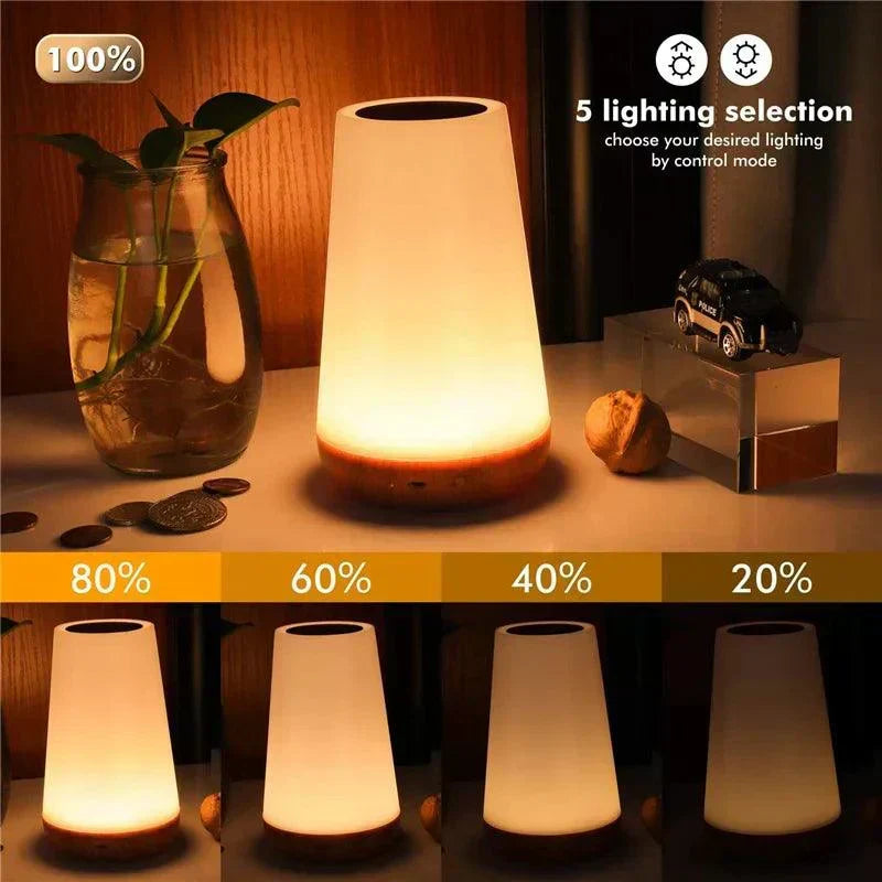 LumaWave Color Spectrum Night Lamp — USB Rechargeable, Cord-Free