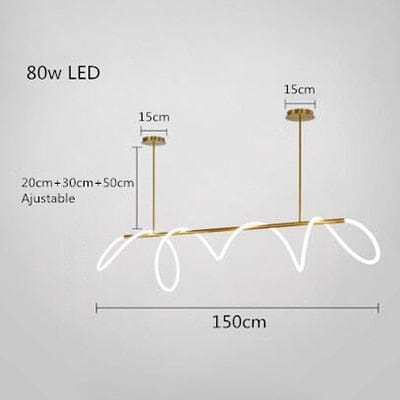 LumaTwirl LED Pendant Light — Warm Glow, Soft Shading Effect