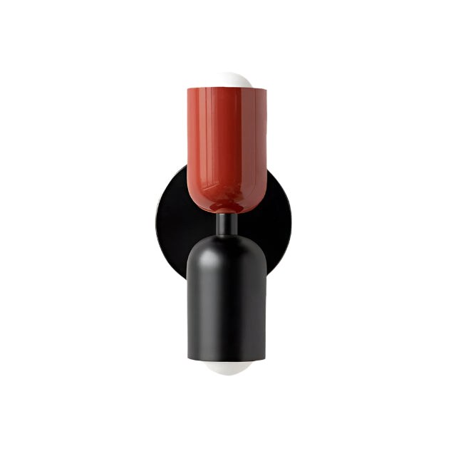 Lámpara de pared LED doble ajustable — Crema, rosa y verde