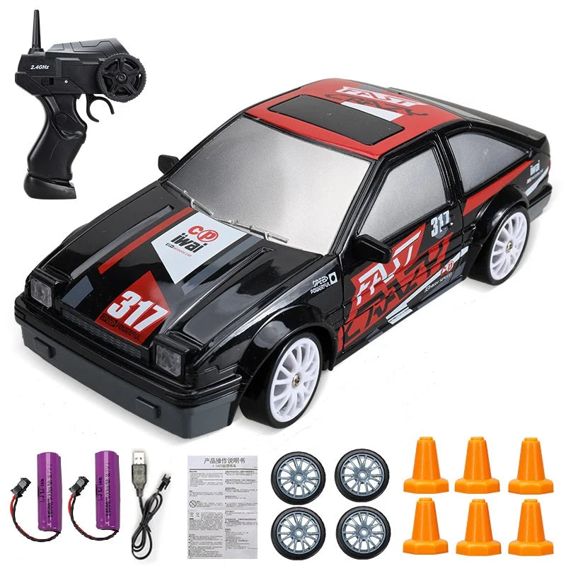 Minidrifter RC-driftracer — afstandsbediening van 2.4GHz