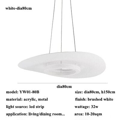 NovaLume Aluminum LED Pendant Lamp — Round Clear Glass Shades