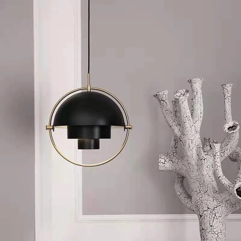 Modern Nordic Pendant Light | Sculptural Metal Suspension Lamp | Wildoxy