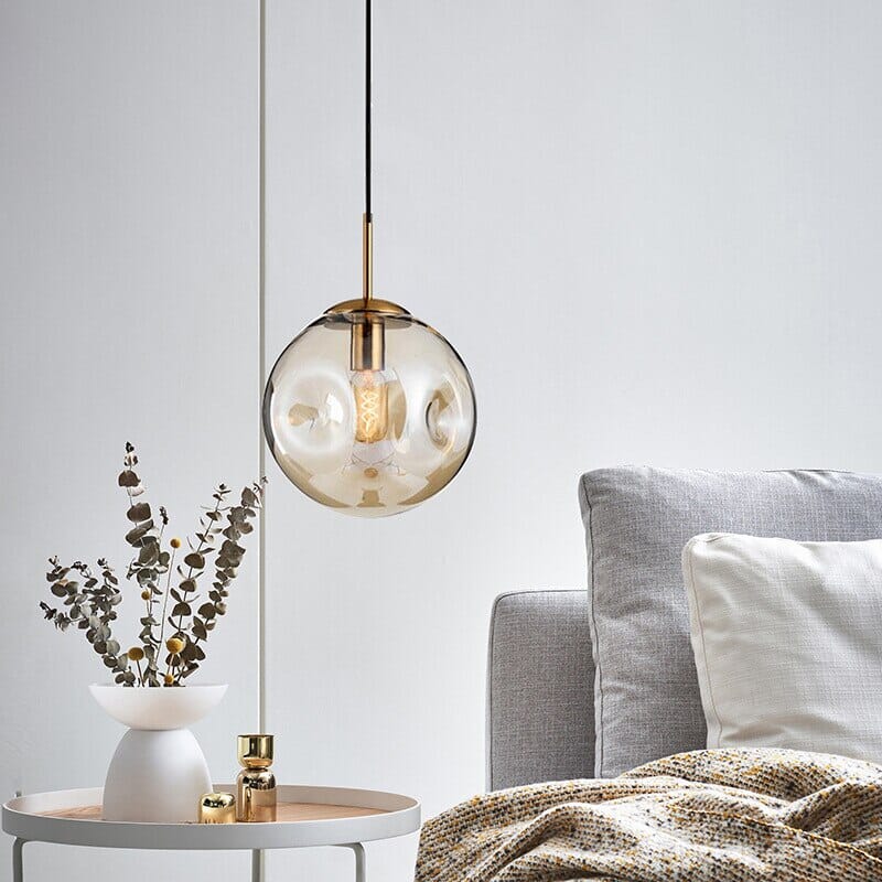 Novae-pendellampe i glas — elegant minimalistisk profil, flerfarvet finish