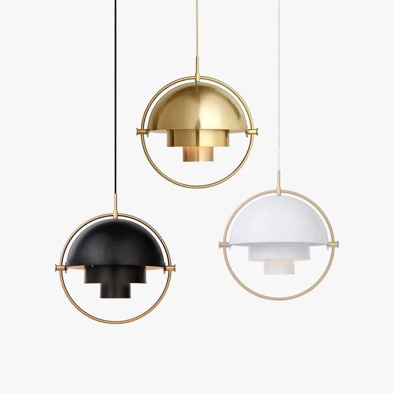 Modern Nordic Pendant Light | Sculptural Metal Suspension Lamp | Wildoxy