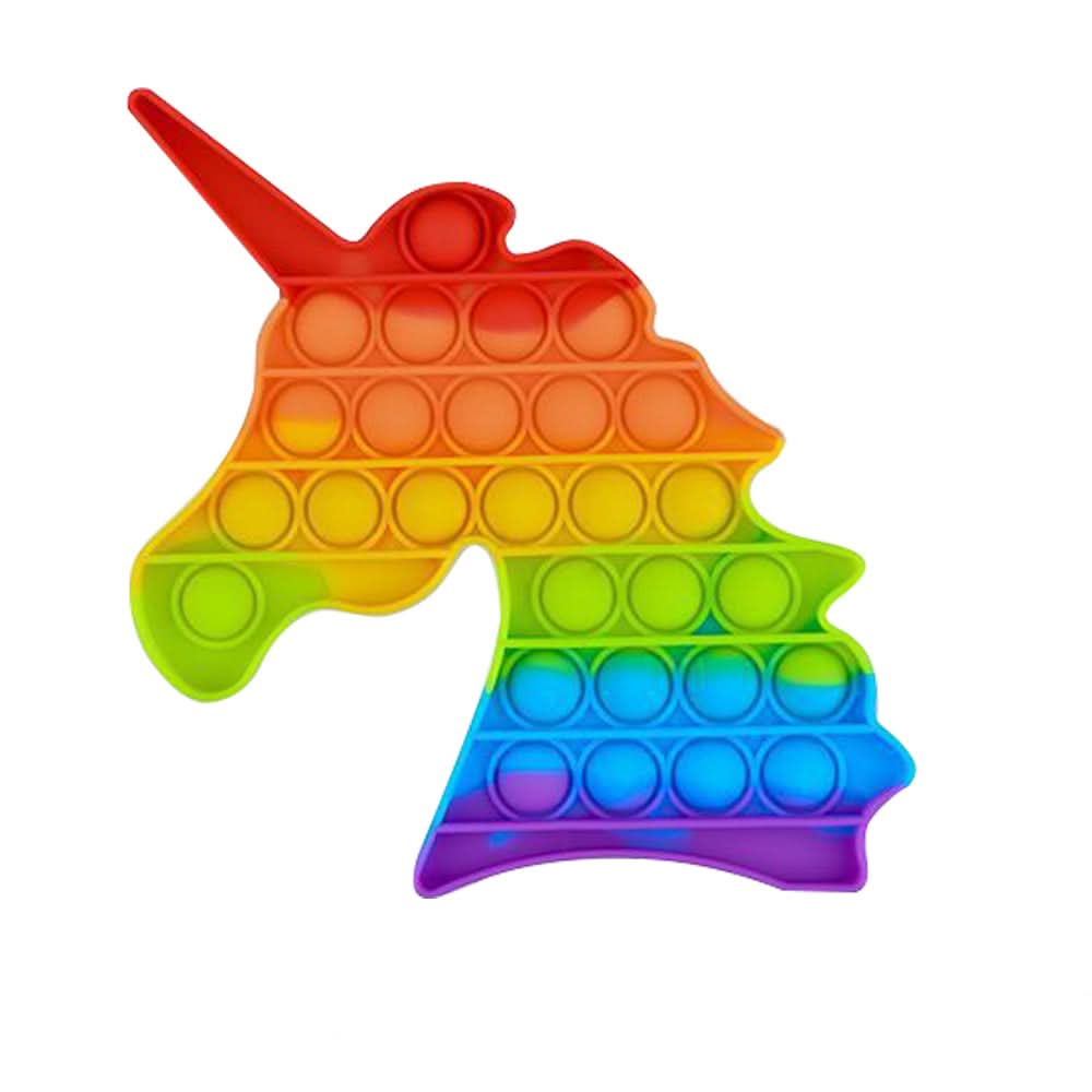 CalmWave Anti-Stress Ball — Pocket-Sized Push Pop Bubble Fidget, Rainbow