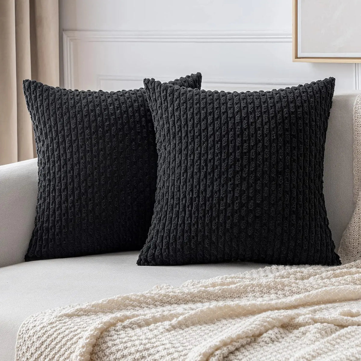 Cordkissen 45x45cm - Dekoratives Sofakissen