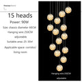 AstraLume Ceiling Chandelier — Bubble Glass LED Pendant