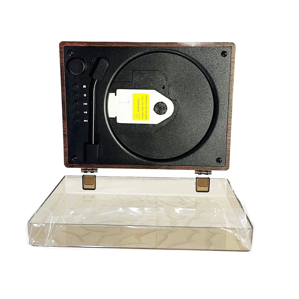 Odtwarzacz CD w stylu retro — Bluetooth 5.1, USB, AUX, akumulator