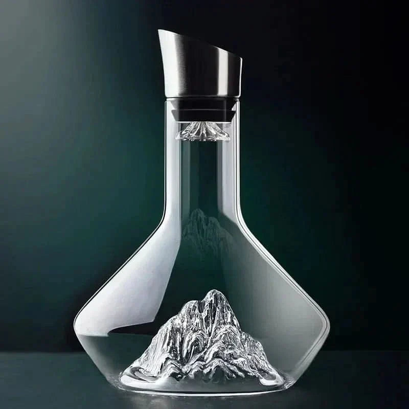 Carafe à décanter le vin en cristal sans plomb de 1500 ml - Aération sculpturale
