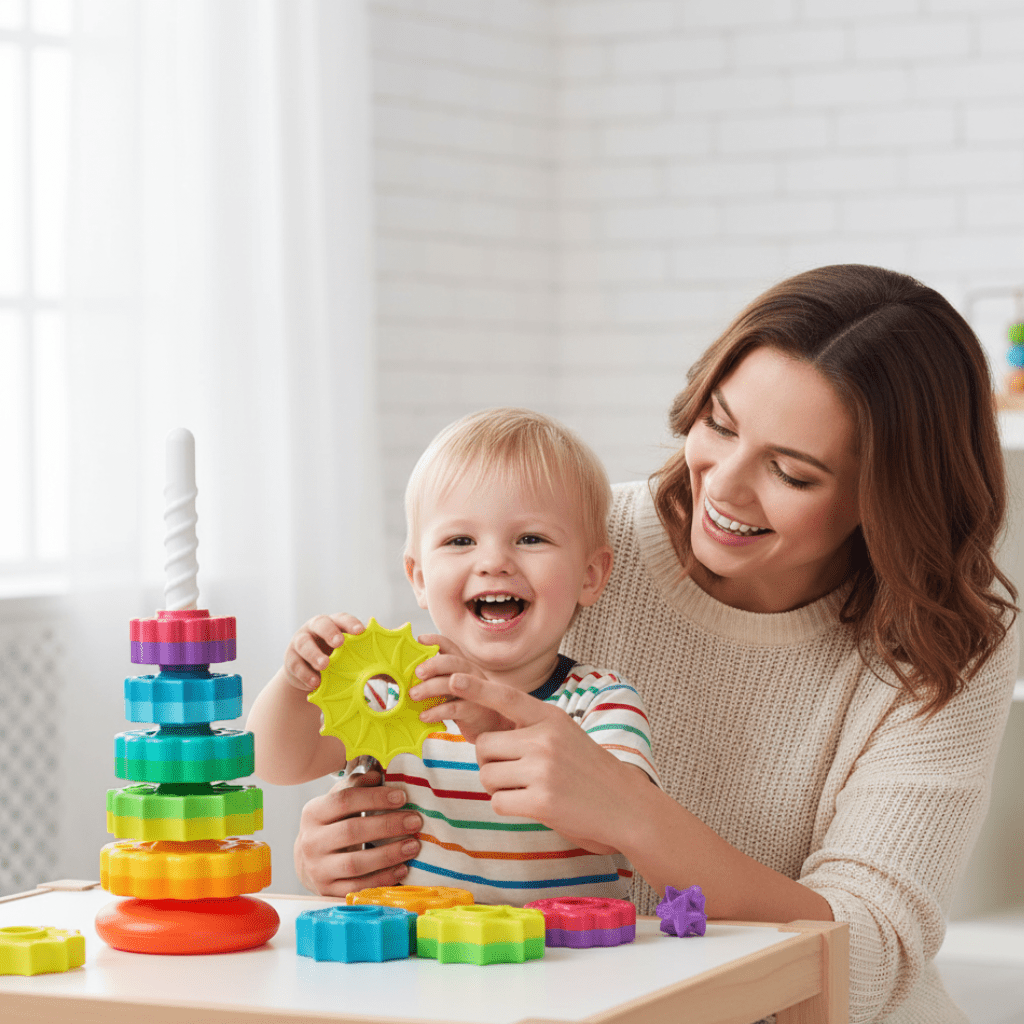 BrightNest LittleLayer Montessori Stacking Toy — Coordination Builder