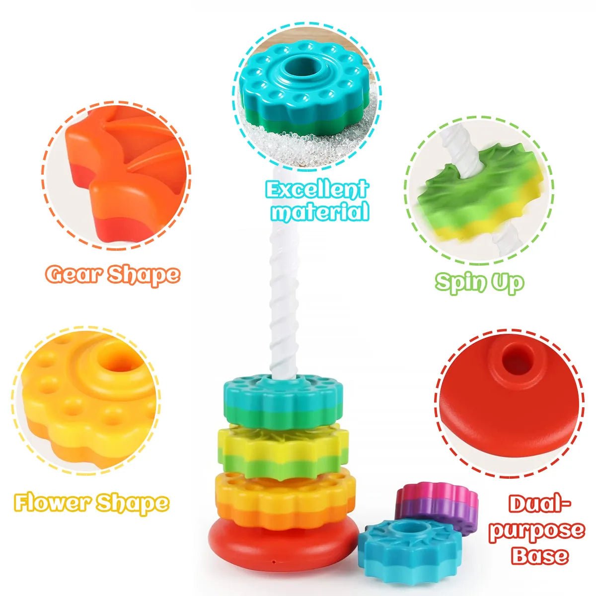 BrightNest LittleLayer Montessori Stacking Toy — Coordination Builder