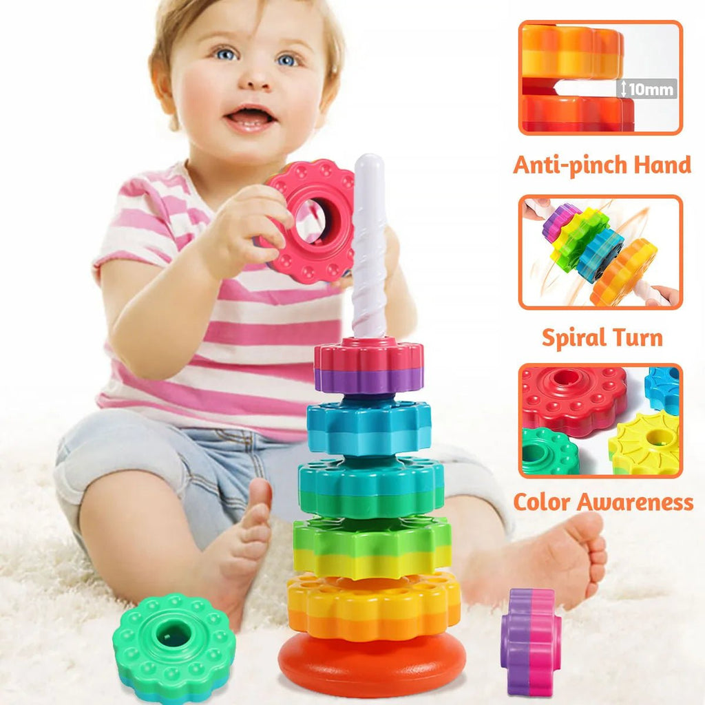 BrightNest LittleLayer Montessori Stacking Toy — Coordination Builder