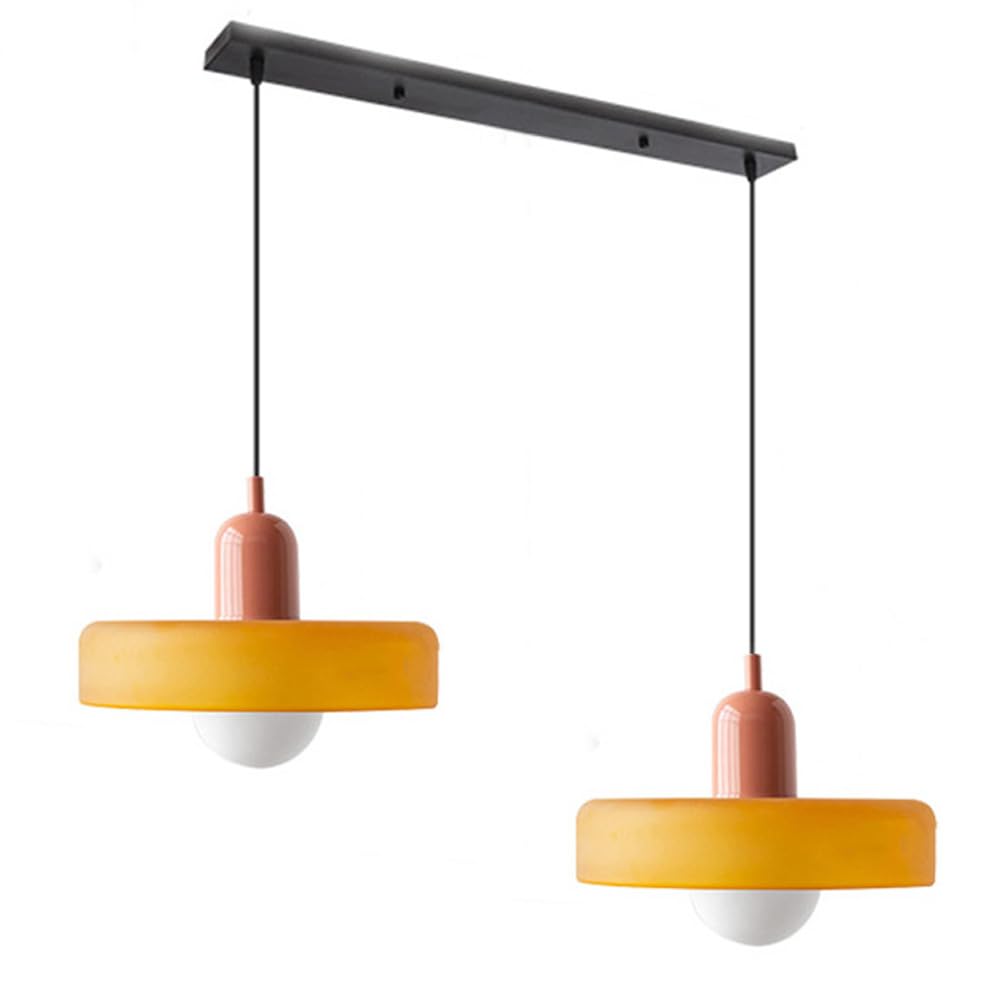 Luccon-pendellampe med dobbeltglas, G9, 35 cm