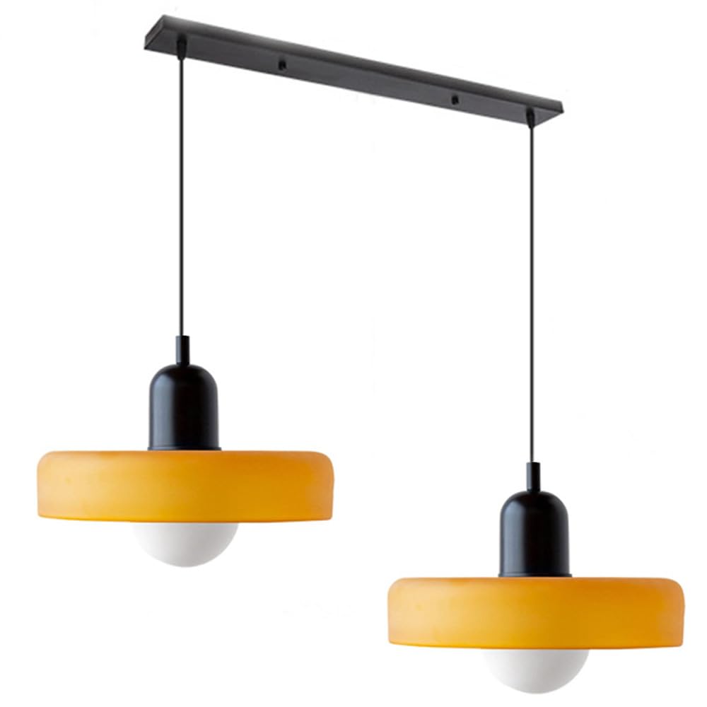Luccon-pendellampe med dobbeltglas, G9, 35 cm
