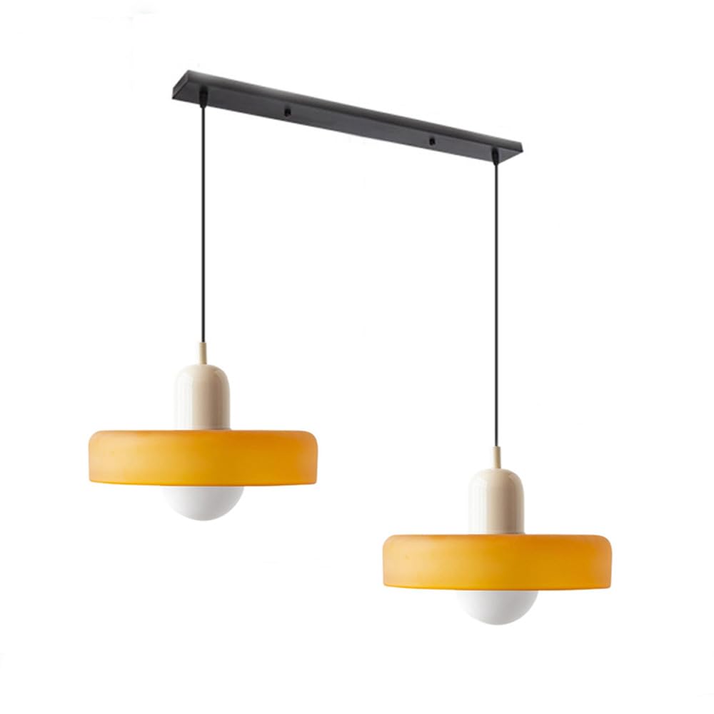 Luccon-pendellampe med dobbeltglas, G9, 35 cm