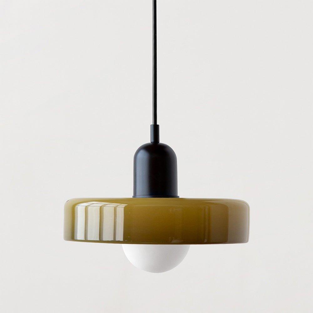 Luccon-pendellampe med dobbeltglas, G9, 35 cm