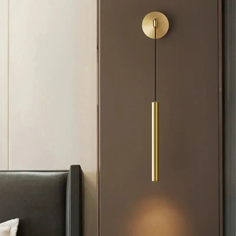 Solara Copper LED Wall Lamp - Single Light Wall Mount Fixture