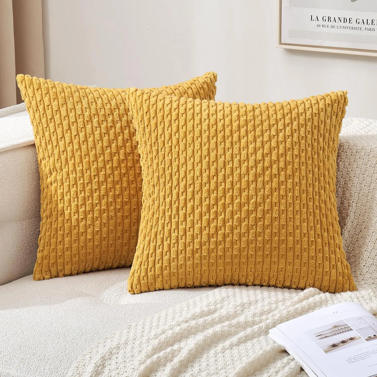 Cordkissen 45x45cm - Dekoratives Sofakissen