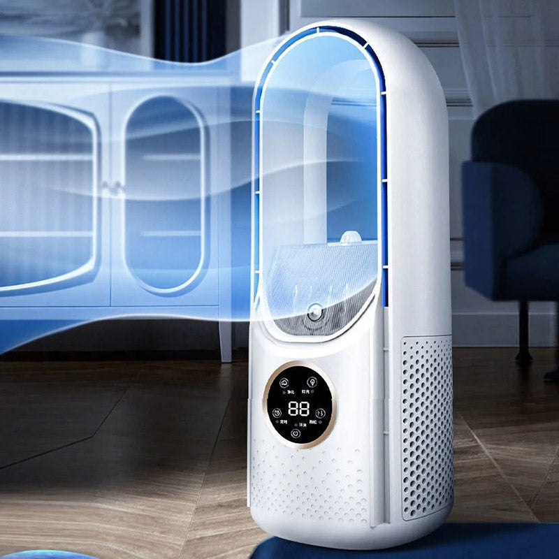 Kabelloser kompakter Luftkühler — Leiser USB-Ventilator, 100ml Tank