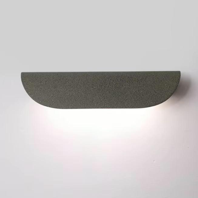 NovaCrest Cement Wall Lamps — Integrated LED Lighting, Brushed Nickel Finish