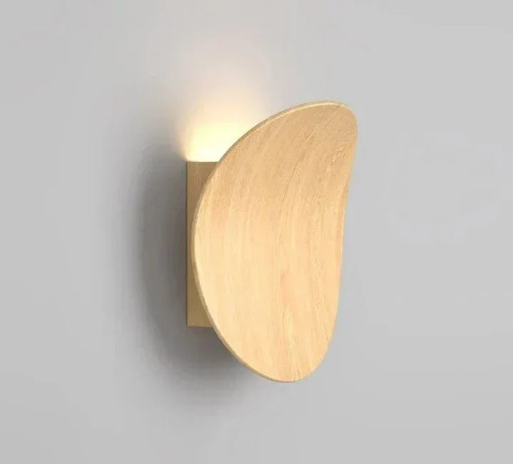 Brielle Modern Wooden Wall Lamp — Streamlined Silhouette, Warm Natural Light
