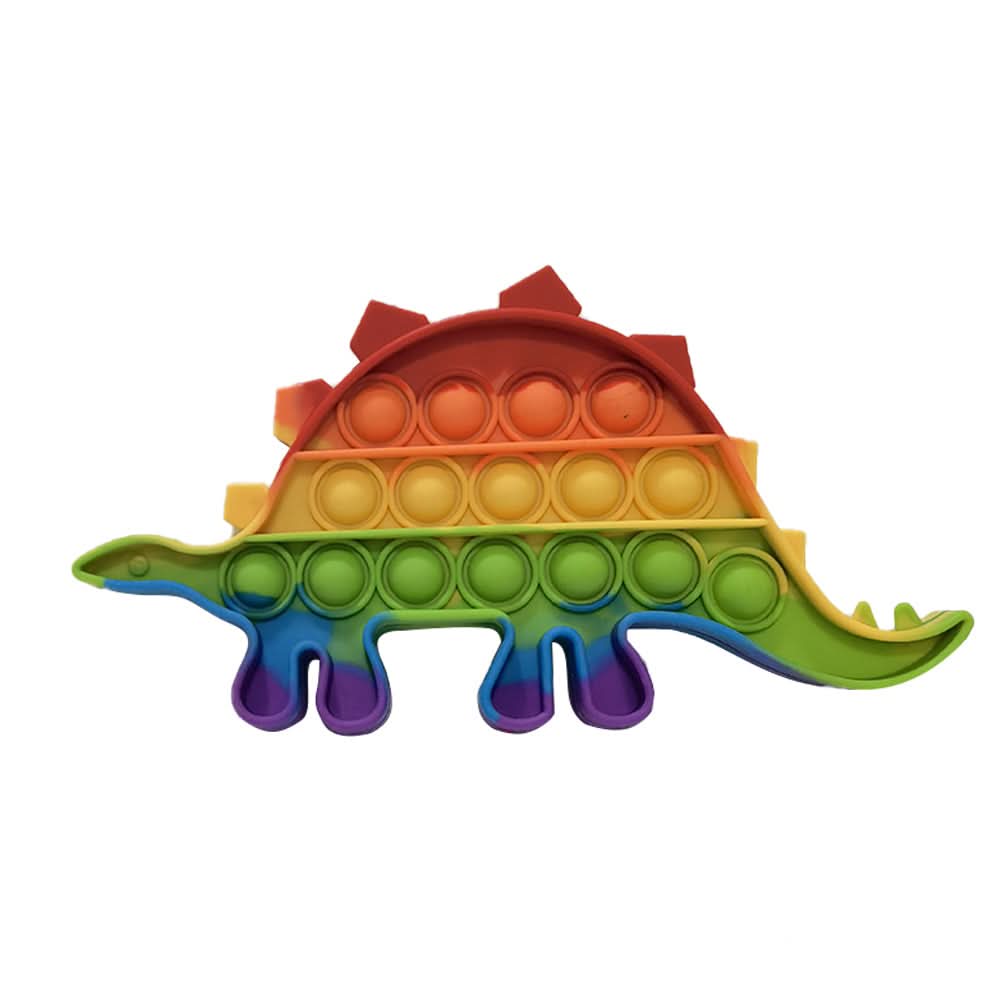 CalmWave Anti-Stress Ball — Pocket-Sized Push Pop Bubble Fidget, Rainbow
