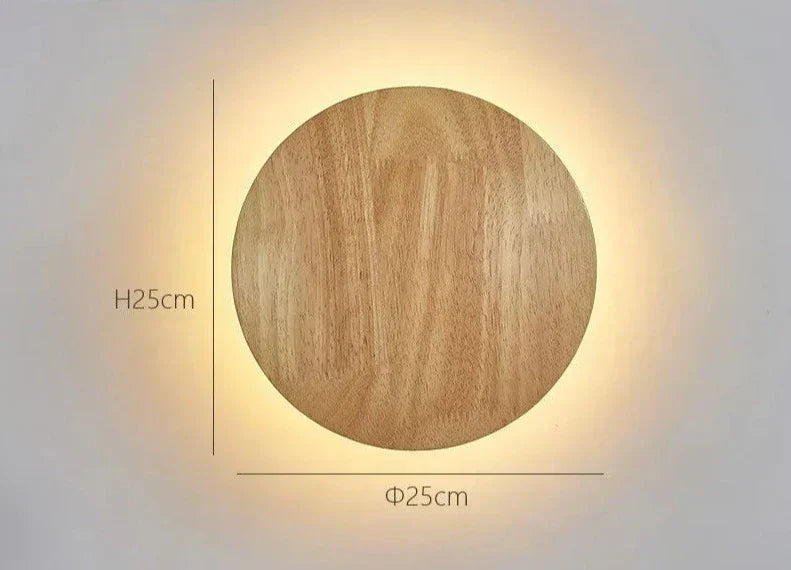Brielle Modern Wooden Wall Lamp — Streamlined Silhouette, Warm Natural Light