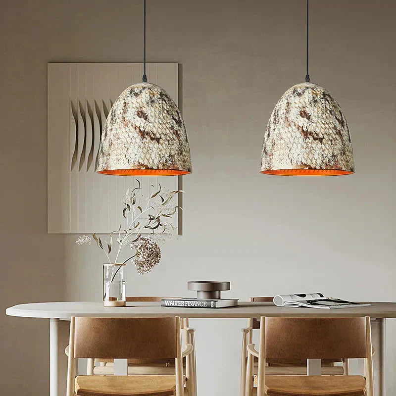 Eldara Norell Iron Cord Pendant — E27 Single Bulb Socket, 1 Light Suspended Lamp