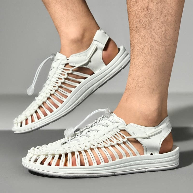 Women's Woven Sandals — Breathable, Flexible Rubber Sole