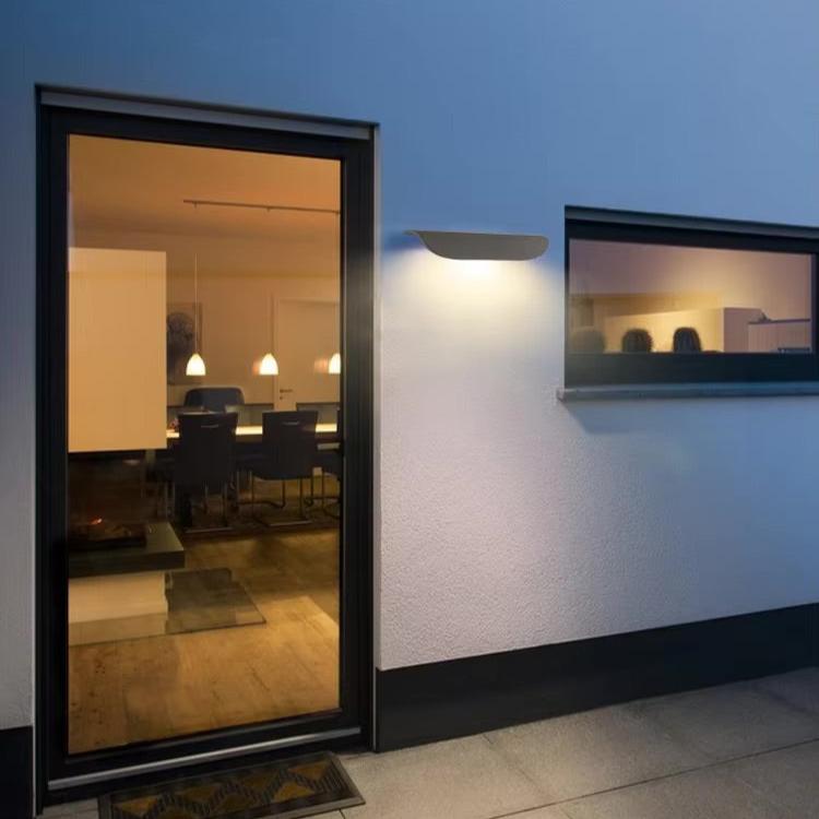 NovaCrest Cement Wall Lamps — Integrated LED Lighting, Brushed Nickel Finish