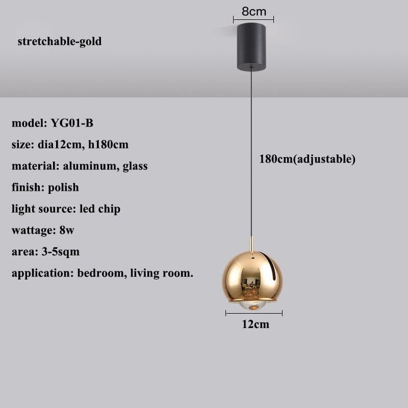 AstraLume Adjustable Tilt LED Pendant Light, Fully Dimmable