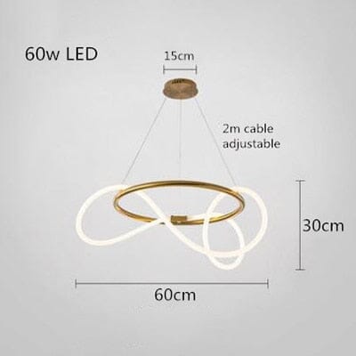 LumaTwirl LED Pendant Light — Warm Glow, Soft Shading Effect