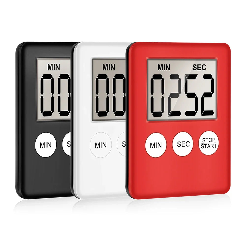 Digital Magnetic LCD Kitchen Timer — Countdown Alarm