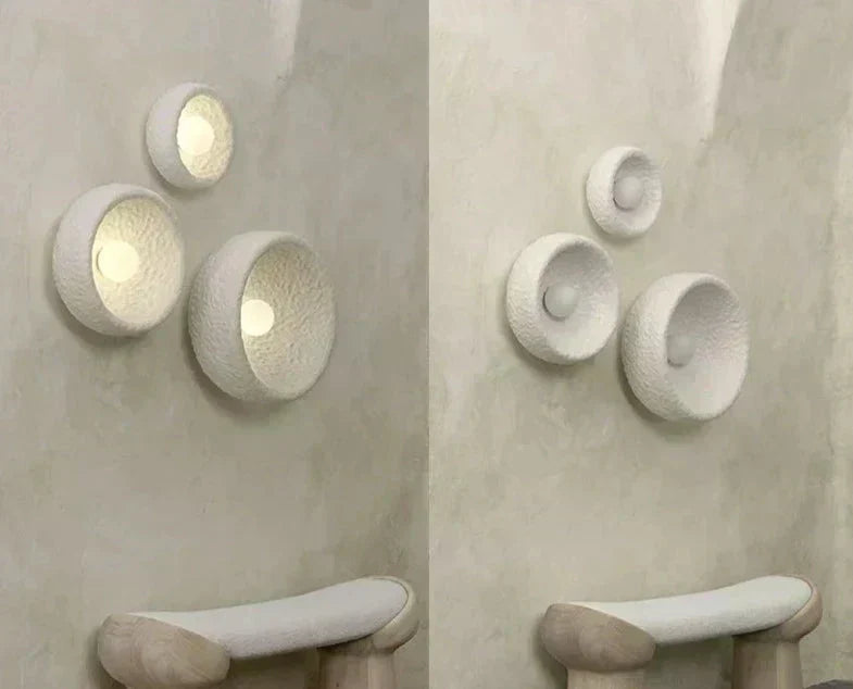 Aurelo Resin Wall Lamp Series — Built-In LED Lighting, Single Module